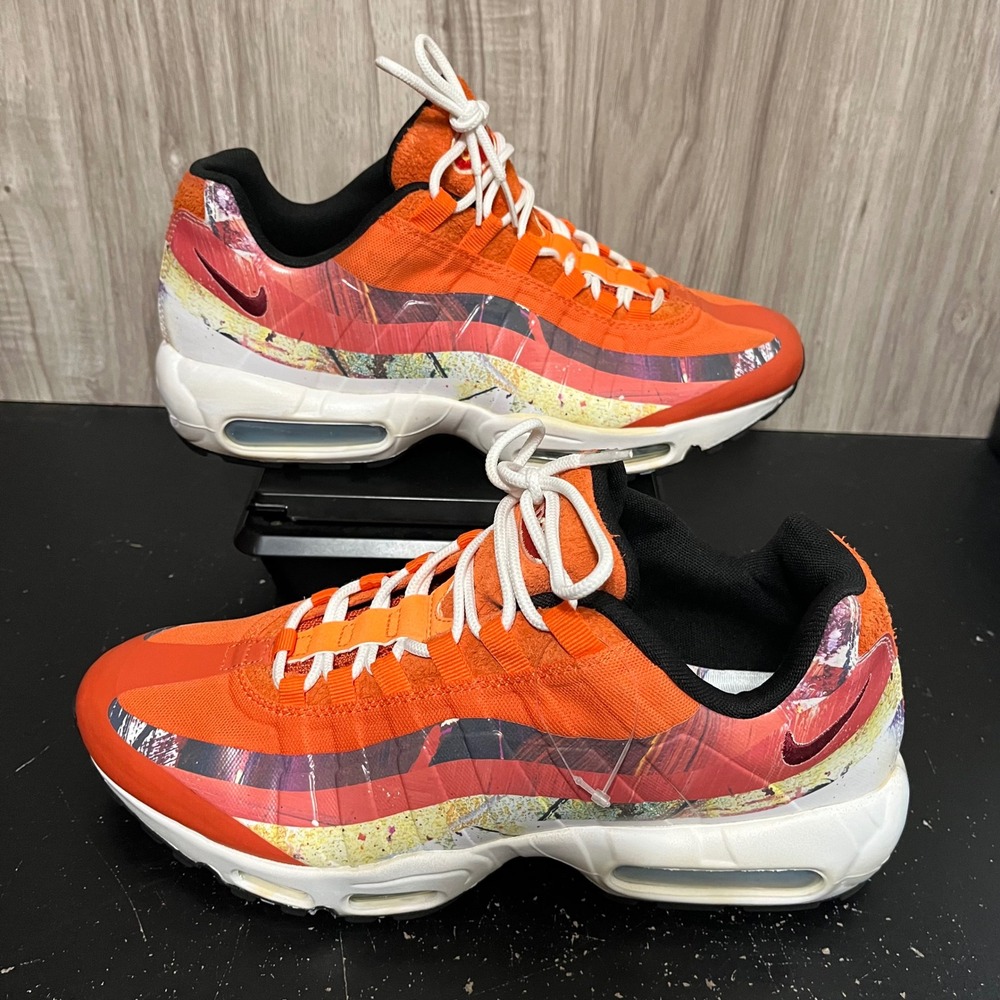 Nike Air Max 95 Dave White Fox Rabbit Pack Orange 872640-600 Mens 11 - Picture 2 of 10